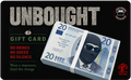 UNBOUGHT gift cards UNBOUGHT