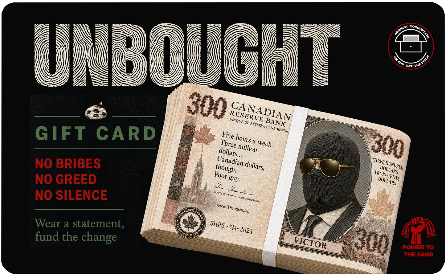 UNBOUGHT gift cards UNBOUGHT