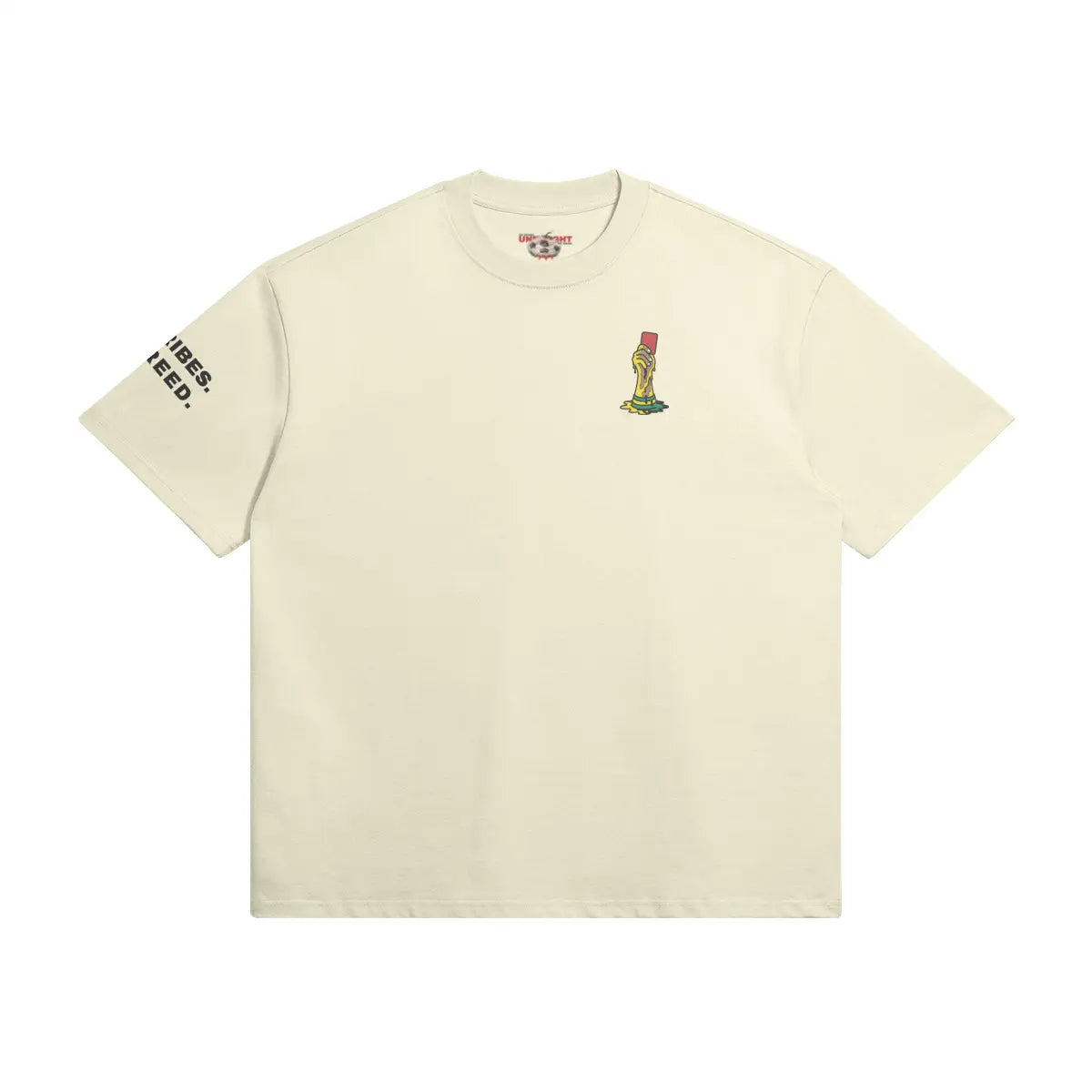 425GSM cotton football tee with anti-corruption message by UNBOUGHT