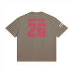 425GSM cotton football tee with anti-corruption message by UNBOUGHT
