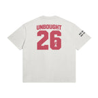 425GSM cotton football tee with anti-corruption message by UNBOUGHT