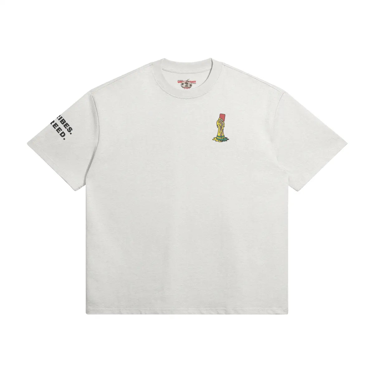 425GSM cotton football tee with anti-corruption message by UNBOUGHT