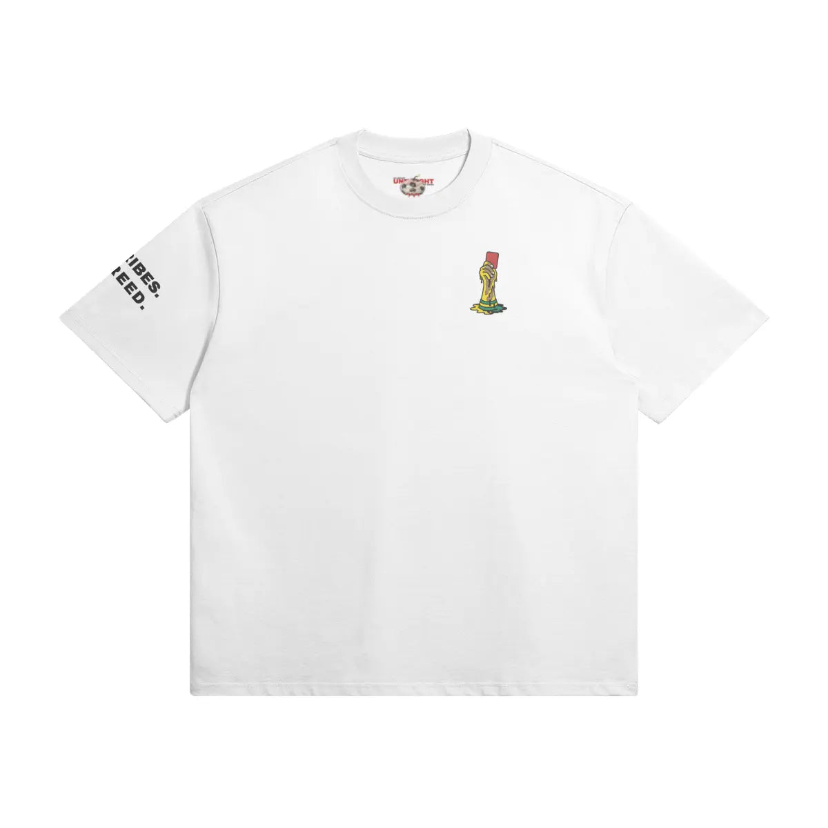 425GSM cotton football tee with anti-corruption message by UNBOUGHT