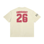 425GSM cotton football tee with anti-corruption message by UNBOUGHT