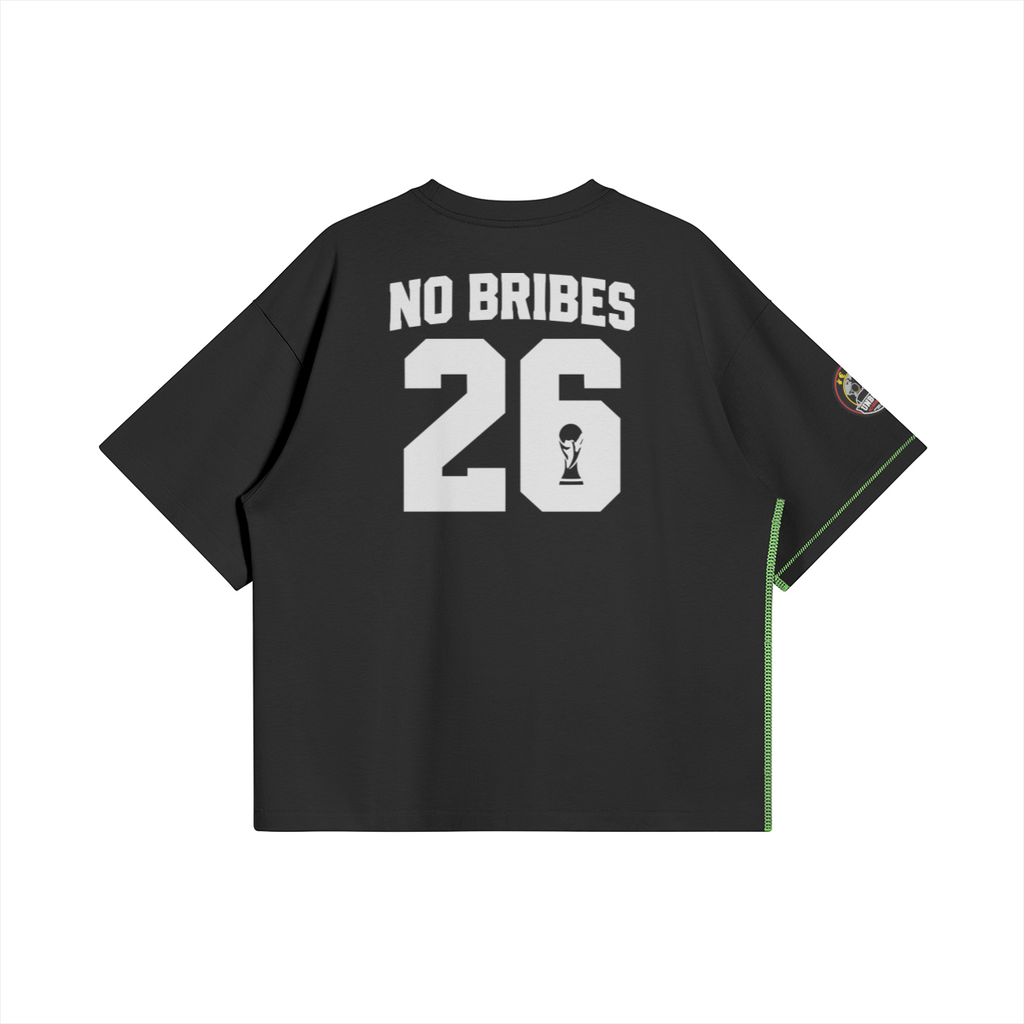 UNBOUGHT Neon Football Tee relaxed-fit cotton streetwear