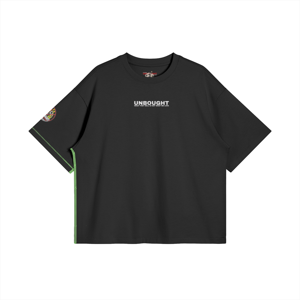UNBOUGHT Neon Football Tee relaxed-fit cotton streetwear.