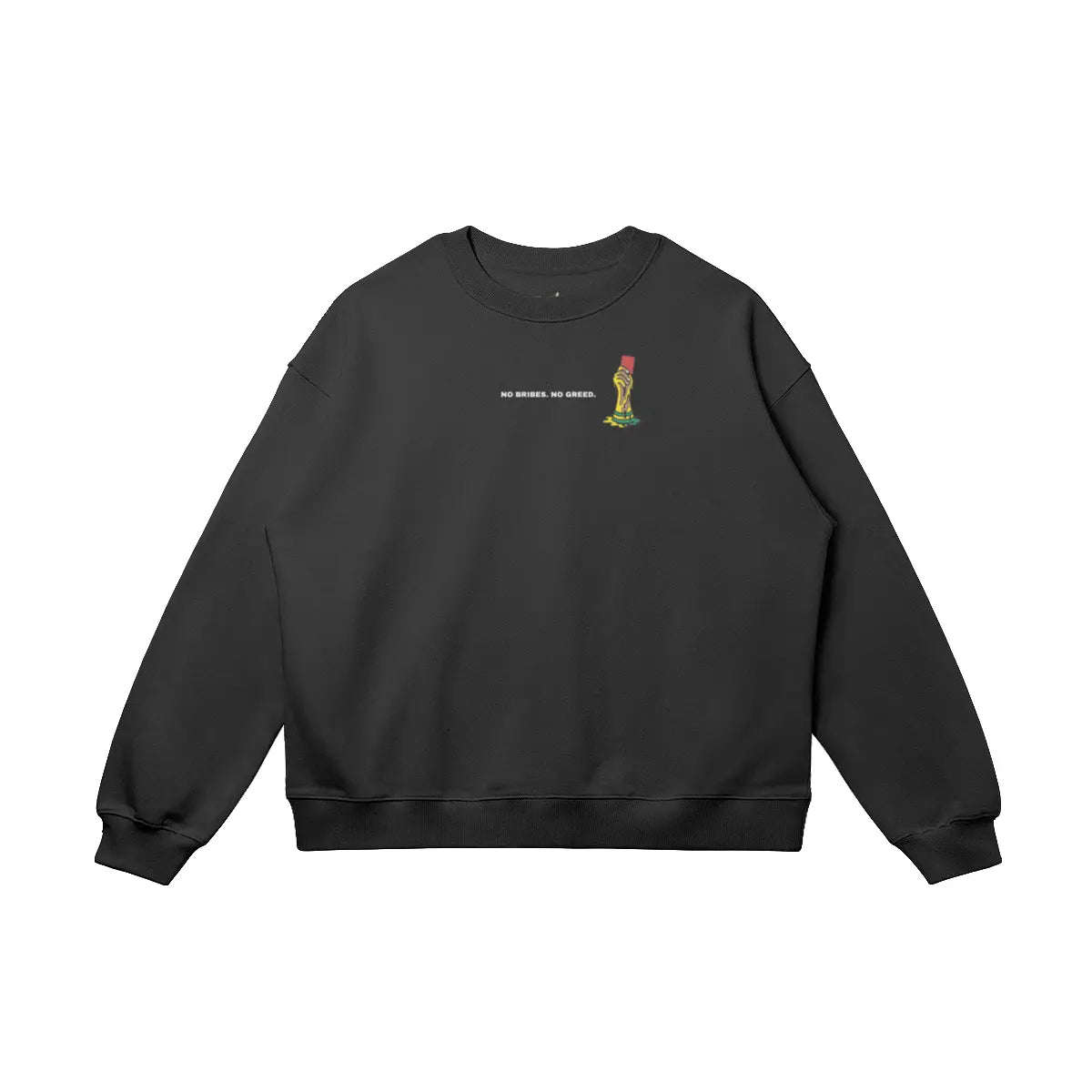 Oversized football streetwear sweatshirt with UNBOUGHT 26 design
