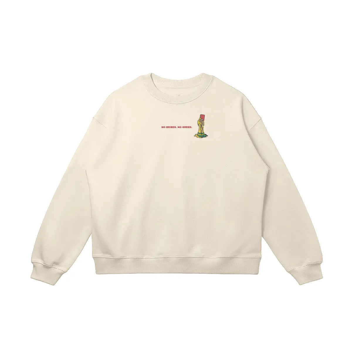 Oversized football streetwear sweatshirt with UNBOUGHT 26 design
