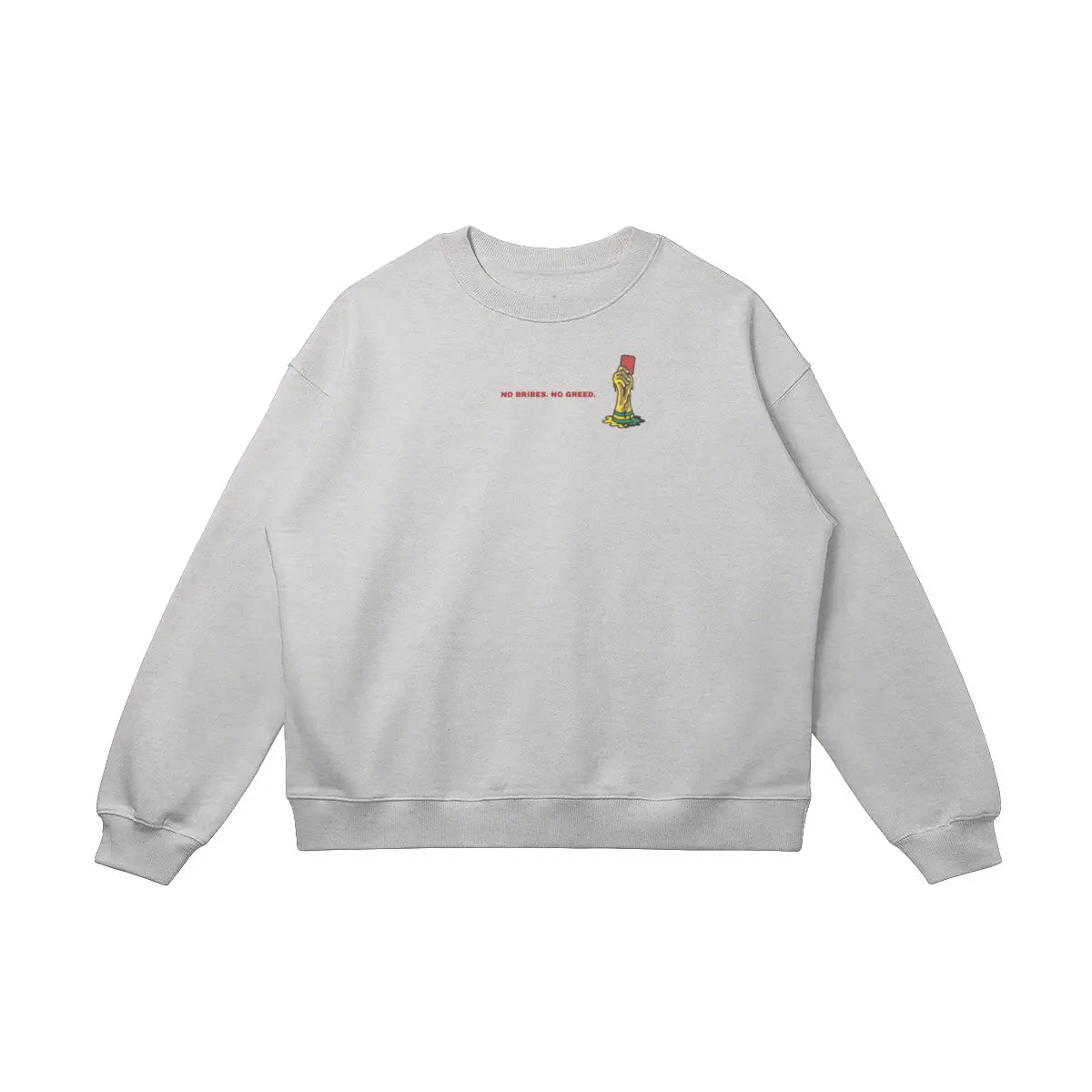 Oversized football streetwear sweatshirt with UNBOUGHT 26 design
