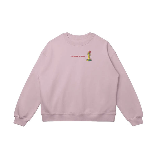 Oversized football streetwear sweatshirt with UNBOUGHT 26 design
