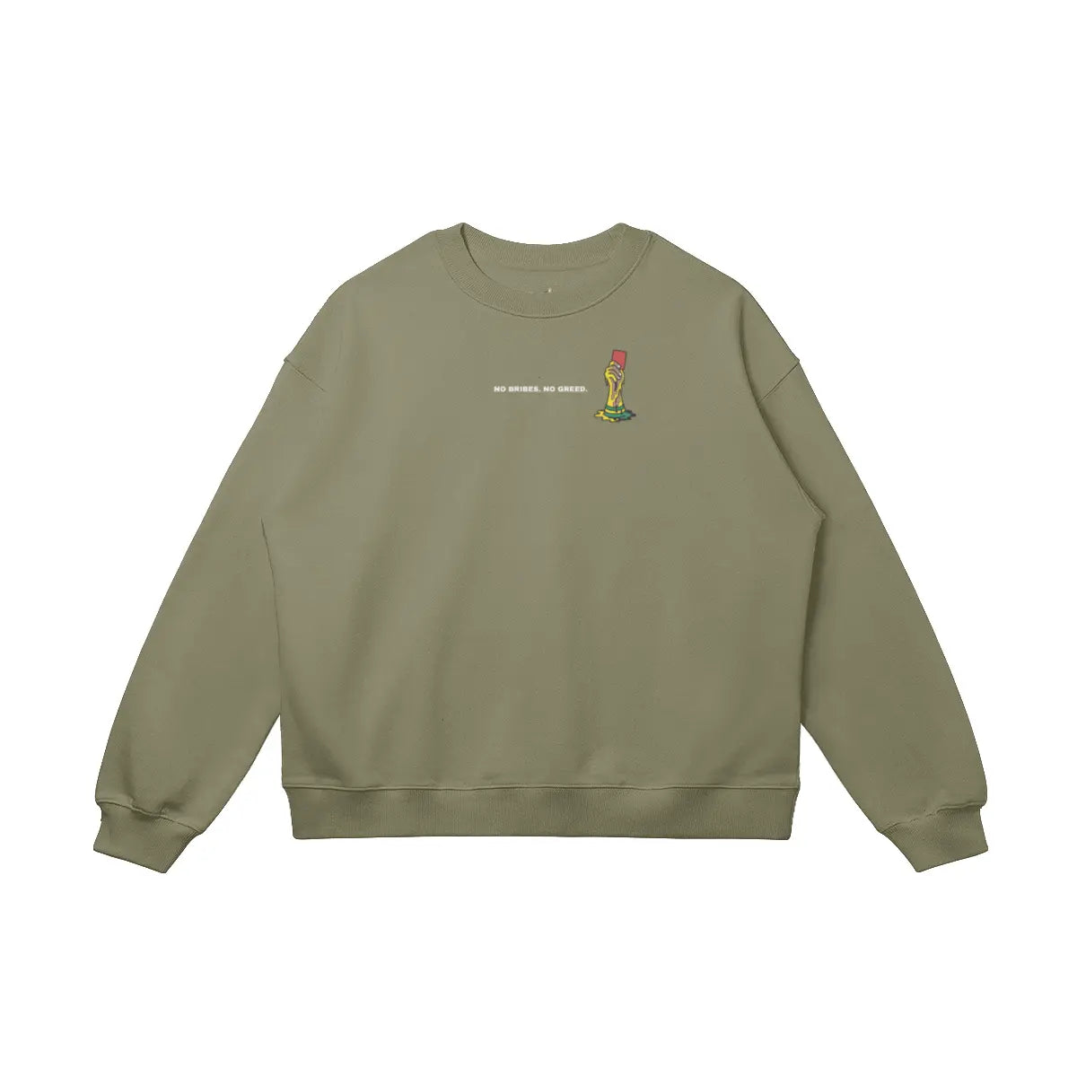 Oversized football streetwear sweatshirt with UNBOUGHT 26 design
