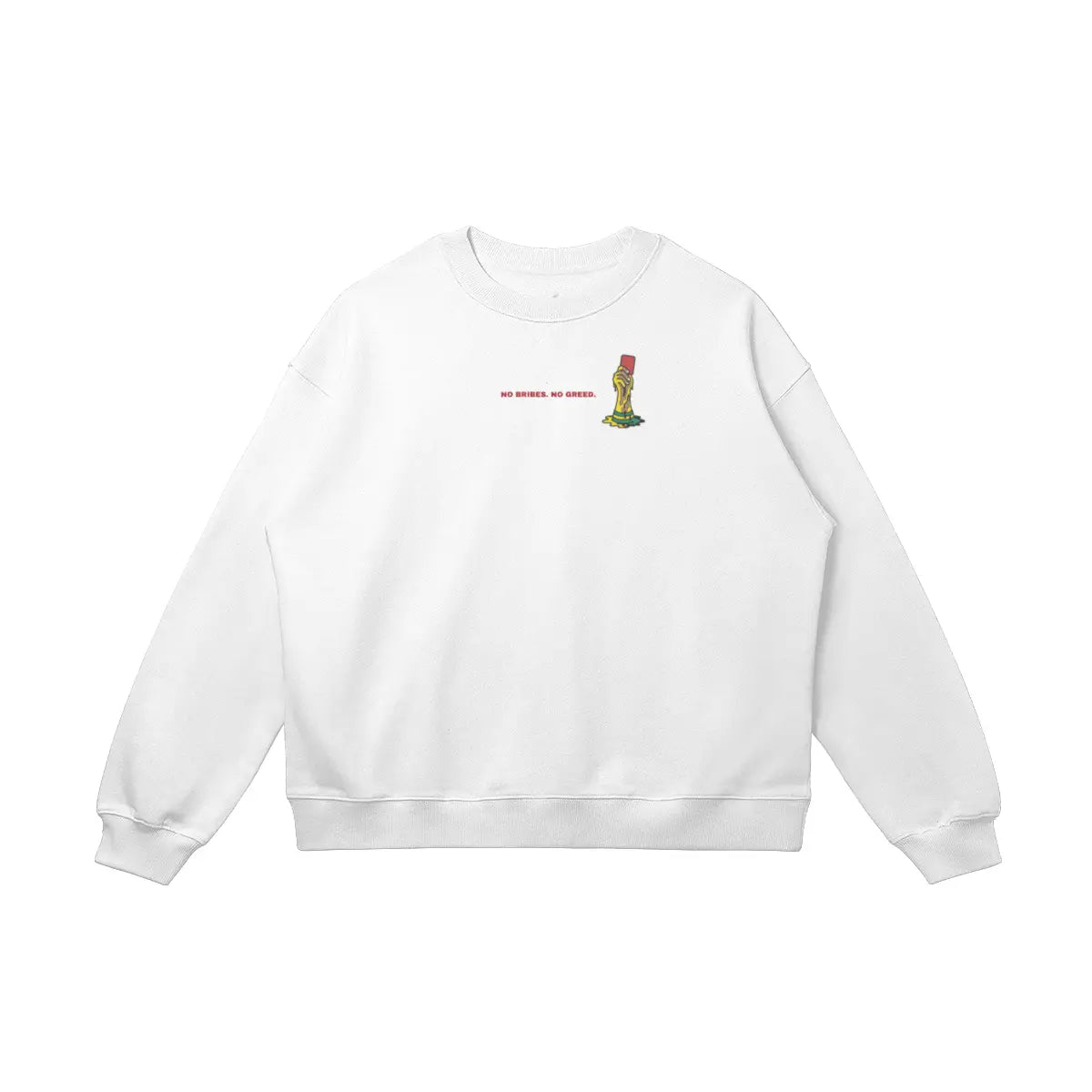 Oversized football streetwear sweatshirt with UNBOUGHT 26 design
