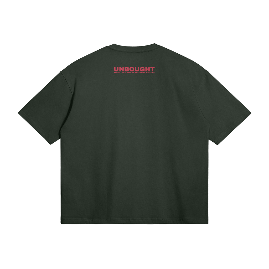 UNBOUGHT Simple Boxy Tee cotton football streetwear