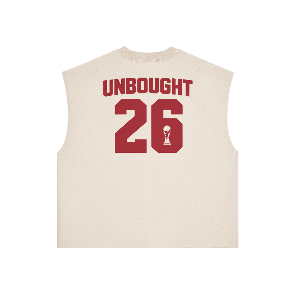 UNBOUGHT Sleeveless 26 heavyweight football tank
