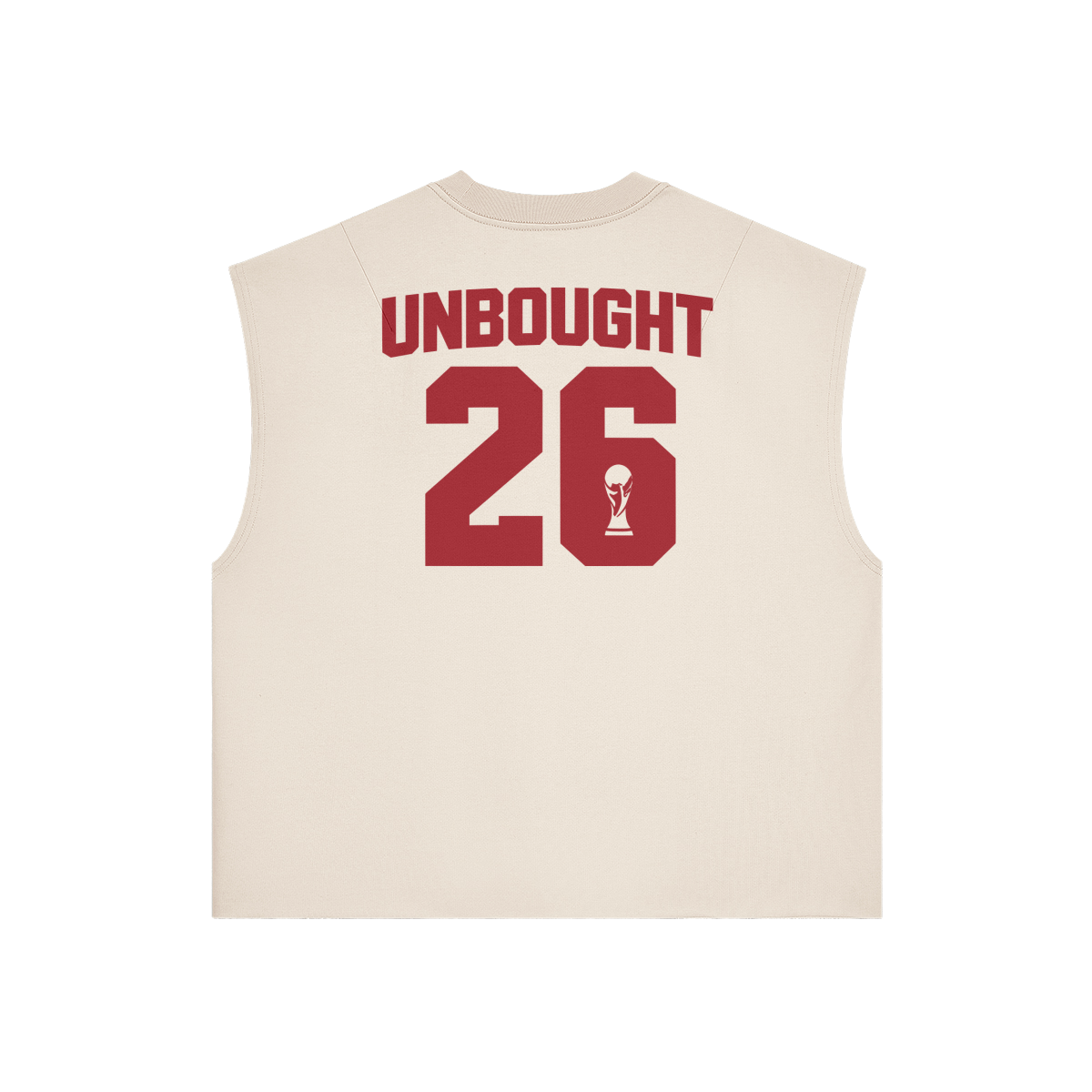UNBOUGHT Sleeveless 26 heavyweight football tank