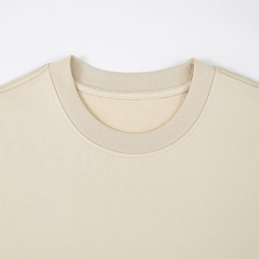 380GSM cotton French terry sleeveless football tank with raw hems